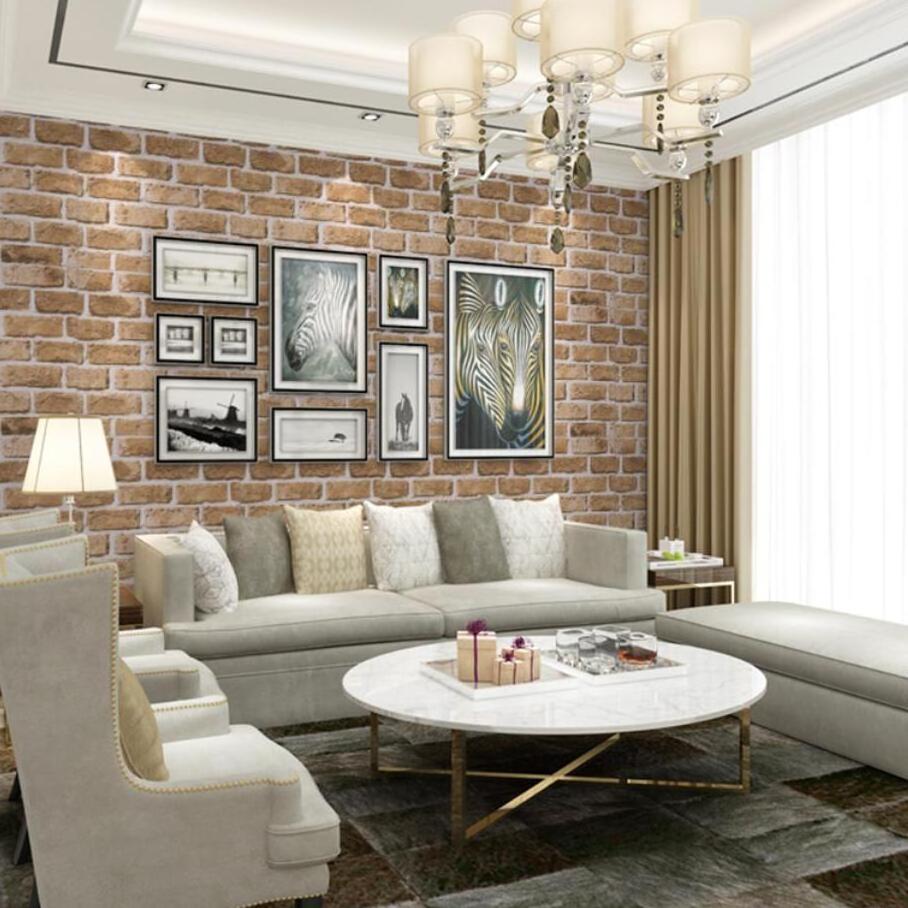 Water resistant Stone Brick Wallpaper  3d brick designs wallpaper sticker for Room