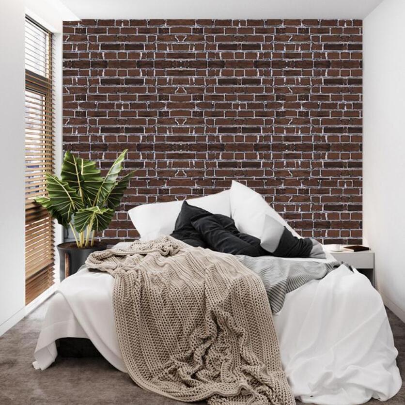 3d wall sticker panel Self-Adhesive Brick Removable Wallpaper Backsplash Stick and Peel Vinyl Film for restaurant decoration