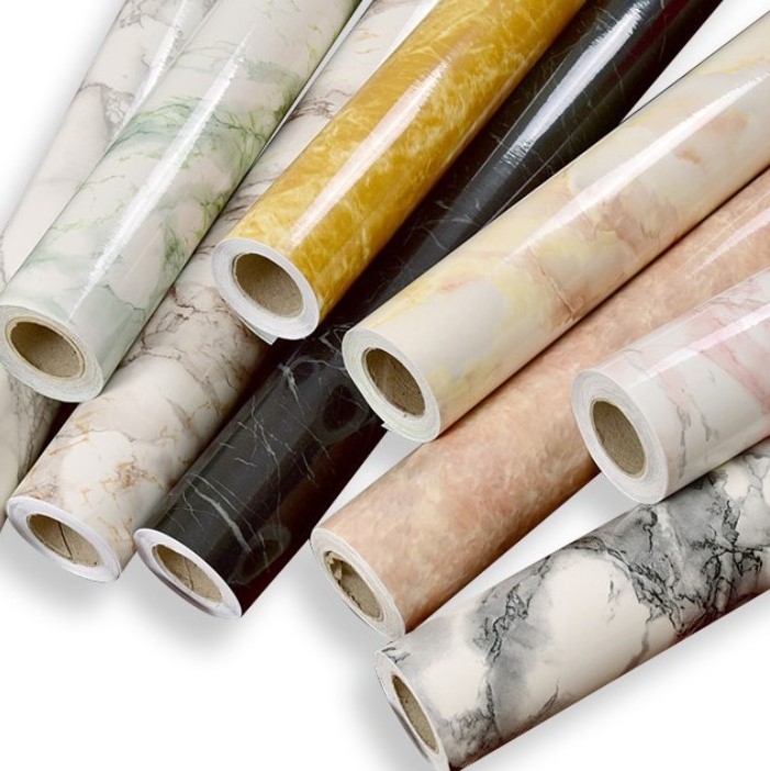 60x200cm self adhesive pvc kitchen sticker floor marble sticker roll marble wallpaper