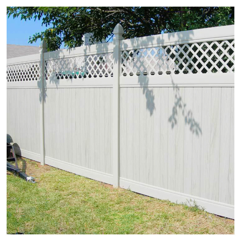 Cheap Pvc Fence Picket Vinyl Retractable Outdoor Trellis & Gates decorative 8' tall garden plastic fence