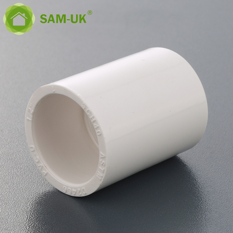 SAM-UK superior quality water pump pvc pipes and fittings for plumbing straight coupling pipe fitting square casting