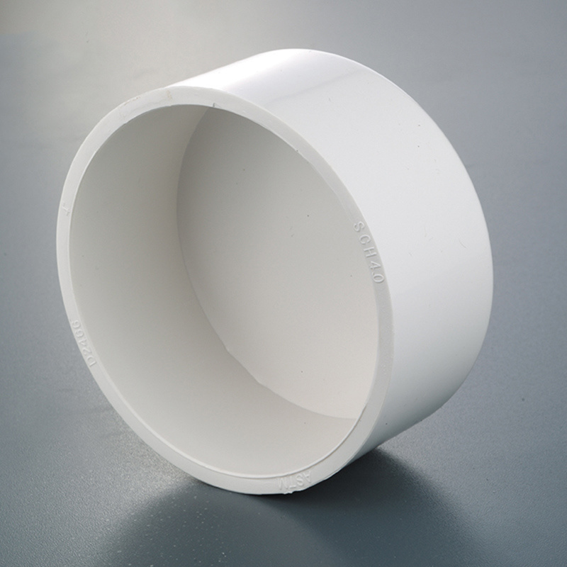 Zhejiang factory produces American Standard PVC pipe covers plastic pvc pipe cap end