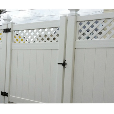 Customized wholesale family garden privacy vinyl pvc decorative white fence wood plastic dog  fence panels