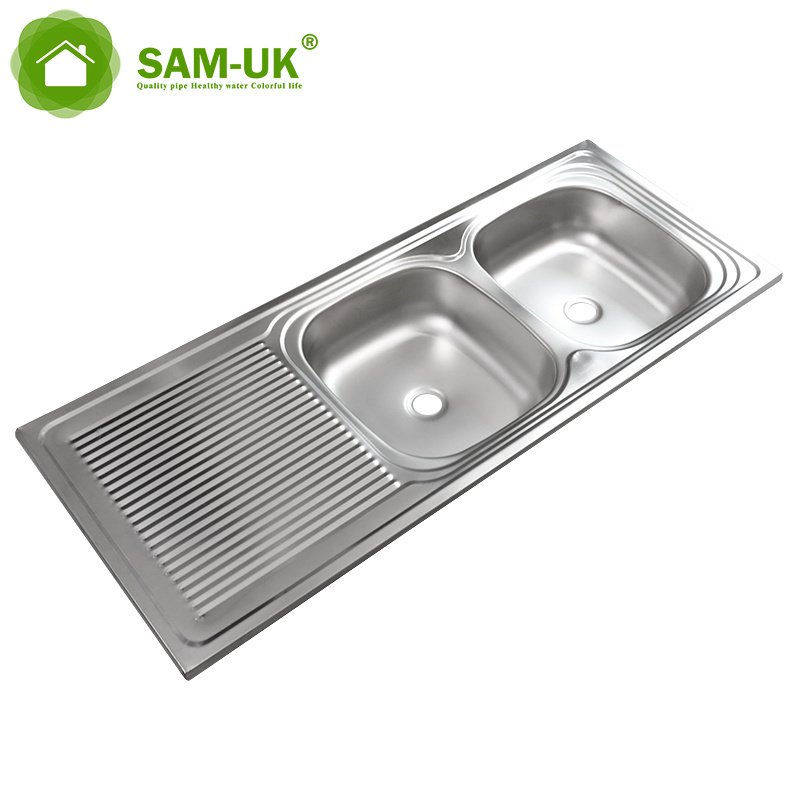 Factory wholesale sus201 sinks sink stainless steel the modern multifunctional for accessories double bowl counter kitchen