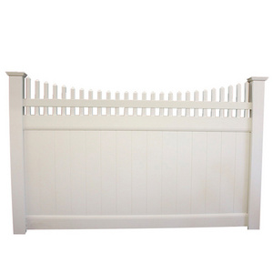 Customized wholesale family garden privacy vinyl pvc decorative white size fence cattle goat fence panel