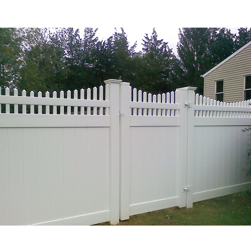 Customized wholesale family garden privacy vinyl pvc decorative white size fence cattle goat fence panel