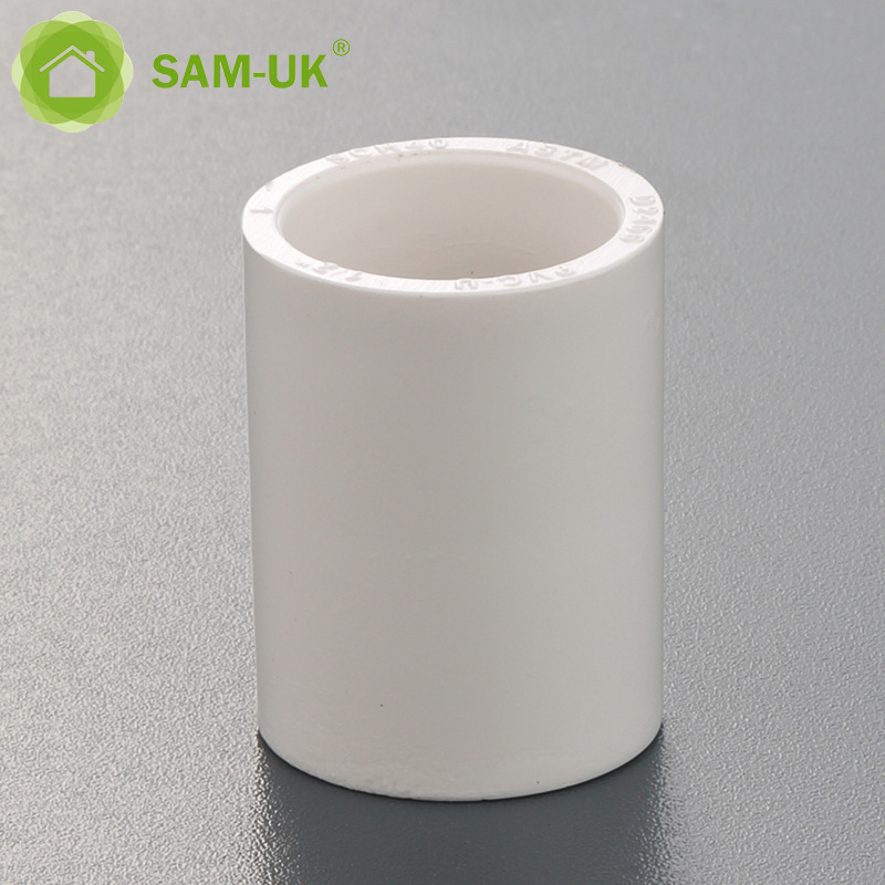 SAM-UK superior quality water pump pvc pipes and fittings for plumbing straight coupling pipe fitting square casting