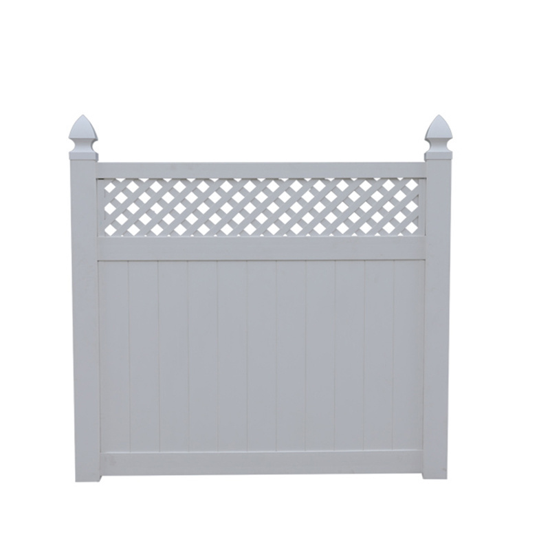 Cheap Pvc Fence Picket Vinyl Retractable Outdoor Trellis & Gates decorative 8' tall garden plastic fence