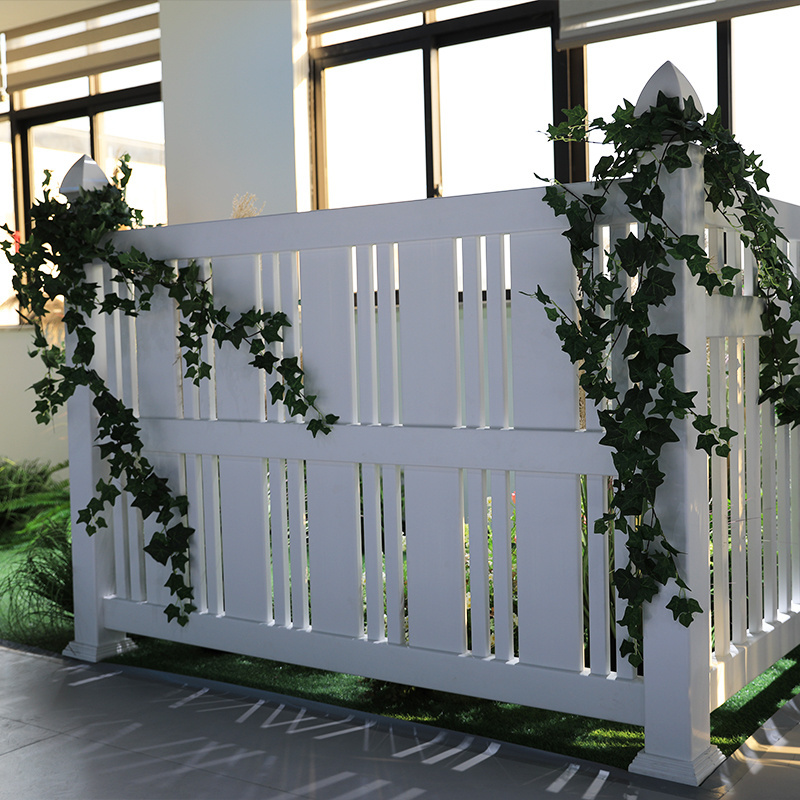 Sam-uk Custom removable easy to assemble gaps that can transmit light pvc expandable plastic garden fence decorative