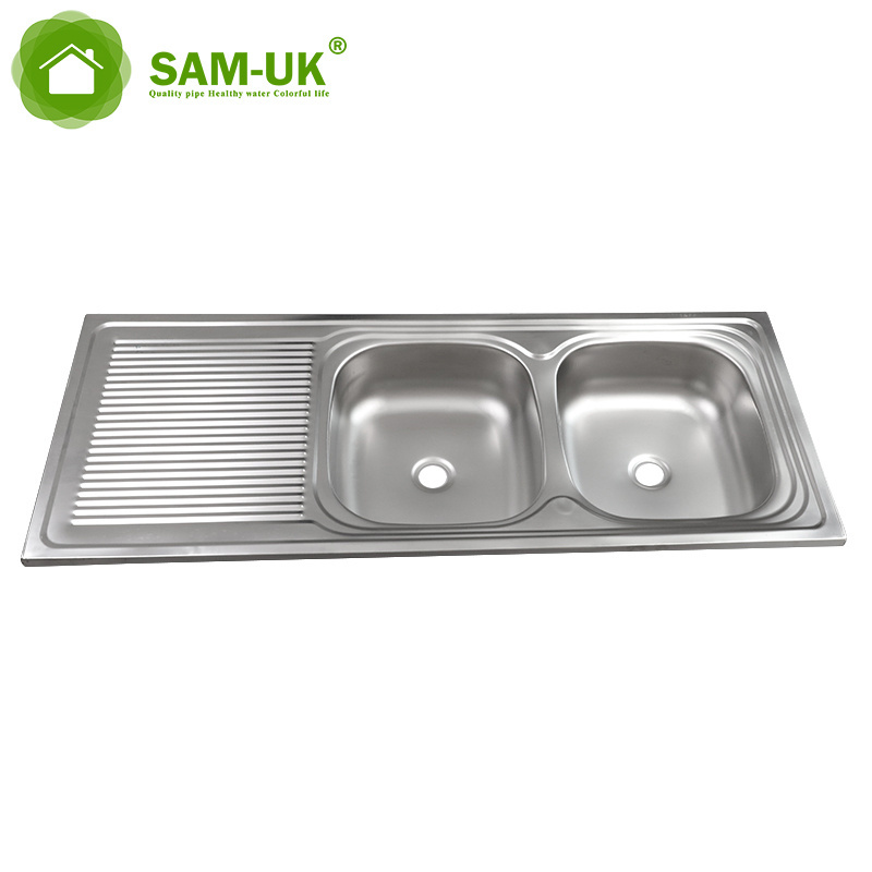 Factory wholesale sus201 sinks sink stainless steel the modern multifunctional for accessories double bowl counter kitchen