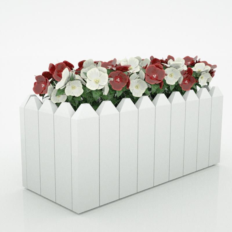 Easy to assemble PVC white rectangle planting vegetables flower rectangular plastic raised garden rectangle pvc planter boxes