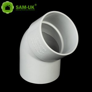 Strength supplier selling high pressure water supply product plastic 45 degree elbow plastic water pipes