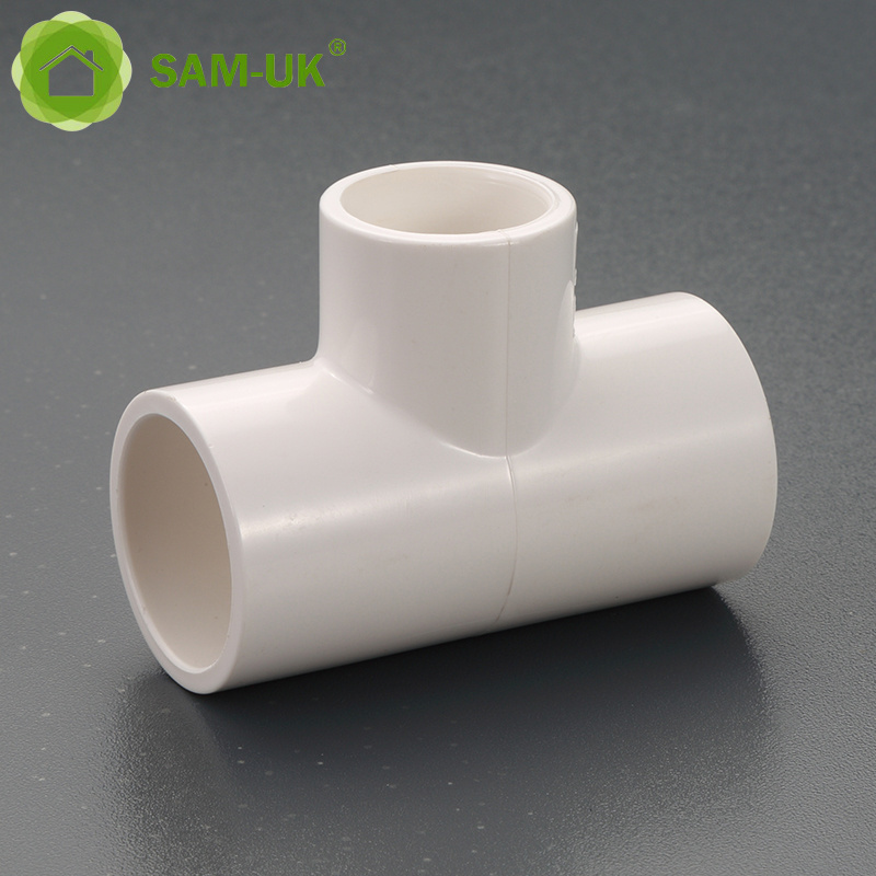 SAM-UK Factory pvc pipe plastic pipe fittings catalogue 3 way connector elbow tee reducer pipe fitting