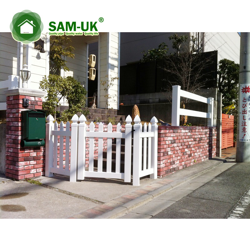 Green environmental protection light and durable factory direct sales Factory supply pvc vinyl white Plastic Picket Fencing