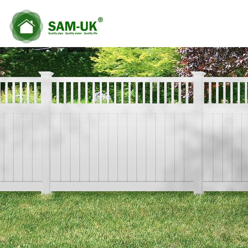 The factory produces high-quality products vinyl plastic pvc privacy cheap garden fence panels 6x6 hardware