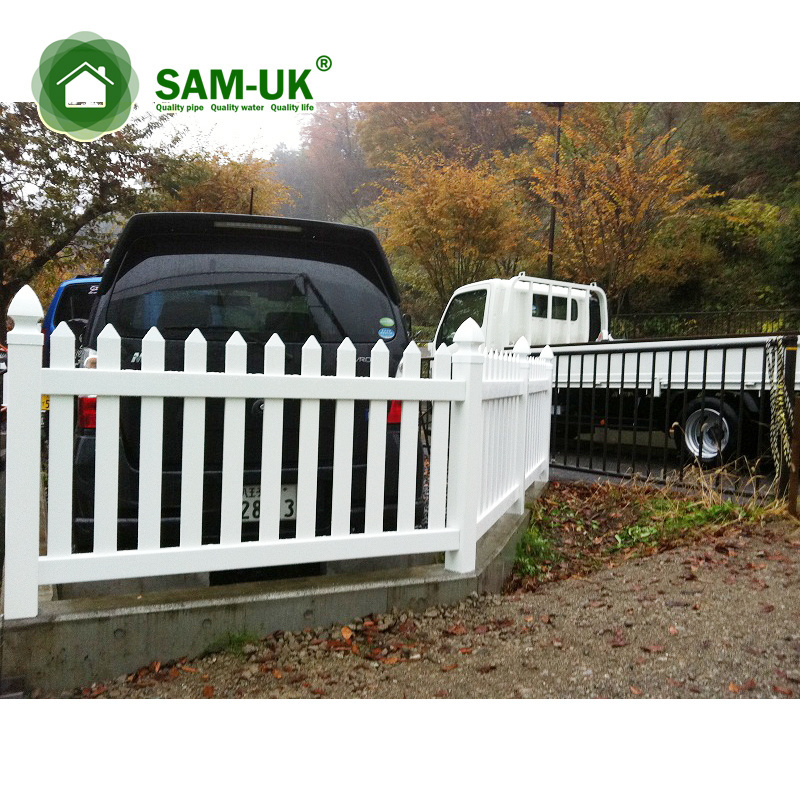 Green environmental protection light and durable factory direct sales Factory supply pvc vinyl white Plastic Picket Fencing