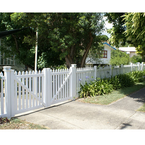 Sam-uk hot sale garden and horticulture anti-corrosion White PVC Vinyl Plastic Privacy Fence gates