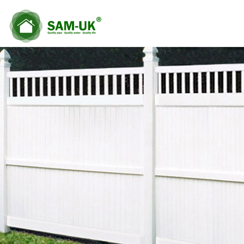 The factory produces high-quality products vinyl plastic pvc privacy cheap garden fence panels 6x6 hardware