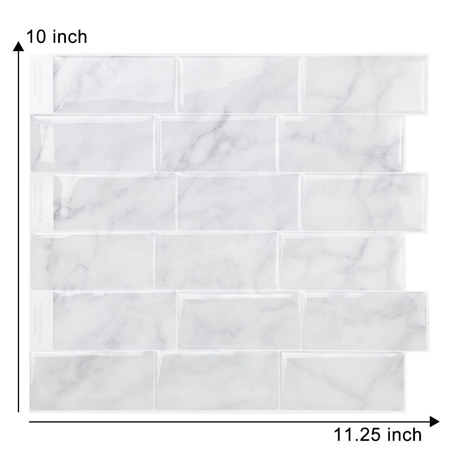 Peel and Stick Backsplash for Kitchen, Marble Tiles Stick on Backsplash