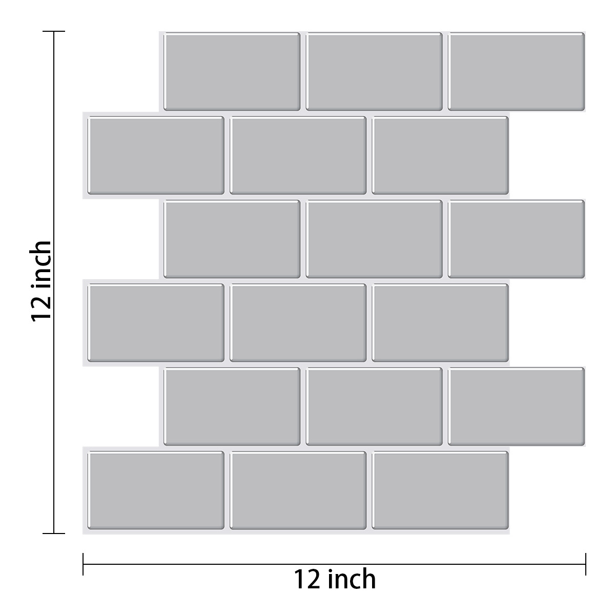 Factory Wholesale Hot Selling Thickness 2mm Peel Self Adhesive 3D Wall Tiles Waterproof Dining Room Sticker