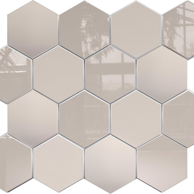 Factory Peel and Stick Wall Tiles Backsplash for Kitchen RV Decor Self-Adhesive Tile Hexagon Mosaic Tiles