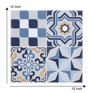 Large 12"x12" new design  3D effect Peel and Stick wall Tile In Square Mosaic For Kitchen And Bathroom Decor