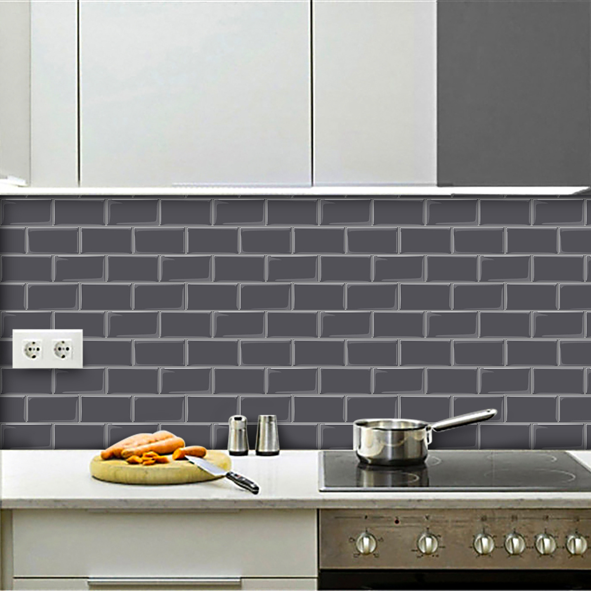 Wholesale Subway Tile Sticker 12x12 inch Peel and Stick Backsplsh Tile for Kitchen