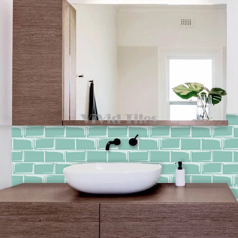 Big Sale 1.6mm Peel and stick  backsplash tiles 3D Brick Wallpaper Waterproof Stick On Bathroom Kitchen Sticker