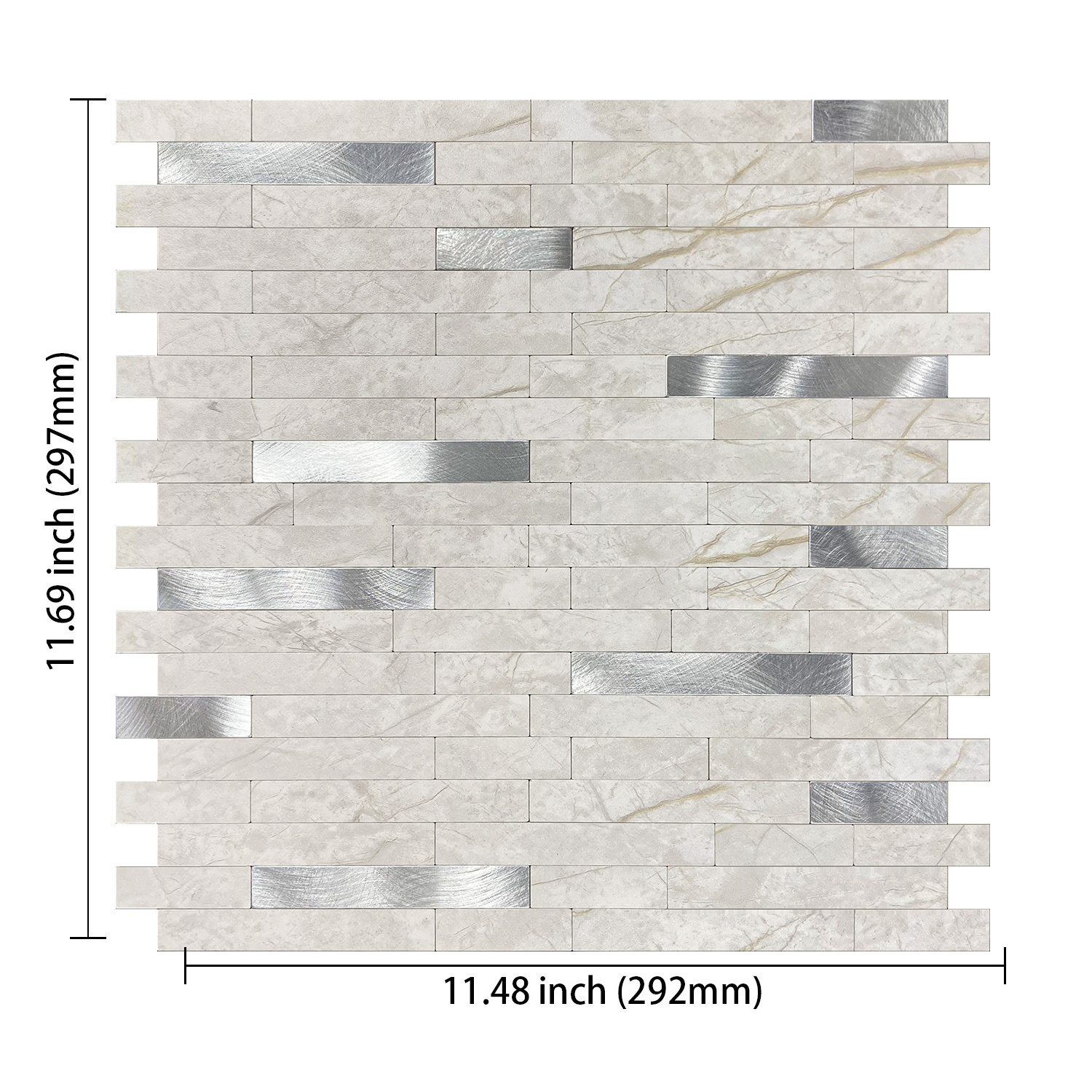 PVC Composite Wall Tiles Peel and Stick Mosaic Tile for Kitchen Do-it-yourself Wholesale 3D Effect Wall Stickers