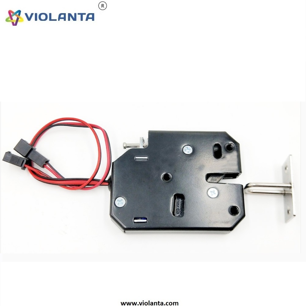 Electric solenoid lock Violanta Wholesale DC12V/24V with latch high quality electronic locks for cabinets