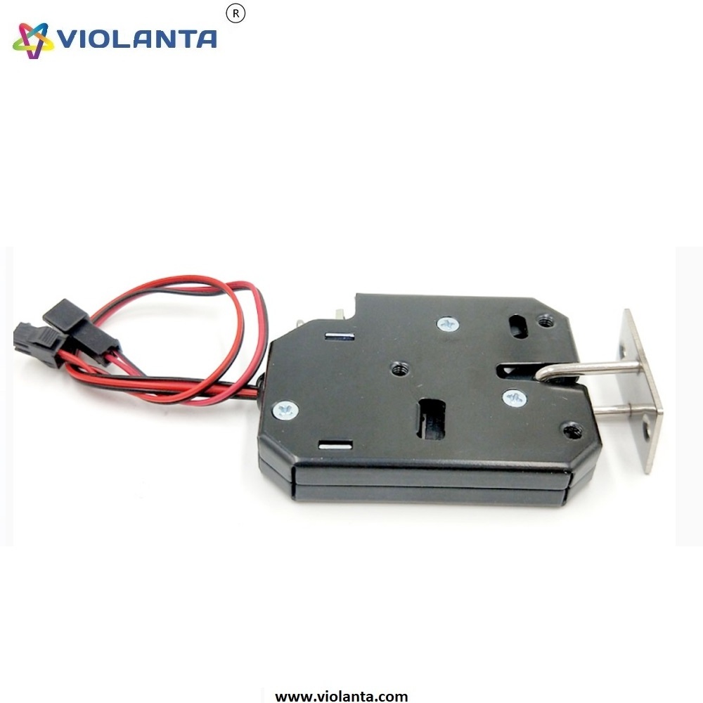 Violanta Security Mobile Charging Lock Electronic Lock DC 12V Invisible Deliver Parcel Cabinet Locker