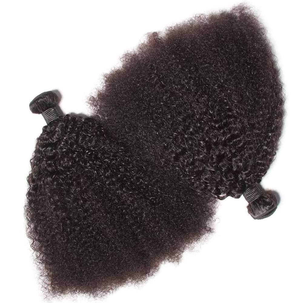 Free Sample Natural 4C Afro Kinky Curly Human Hair Bundles  Afro Kinky 4A 4B 4C Human Hair Weave 100% Virgin Wavy Bundle