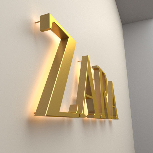 Hot-selling 3D letter shop signs luminous building customized business signs and logo outdoor storefront LED letters