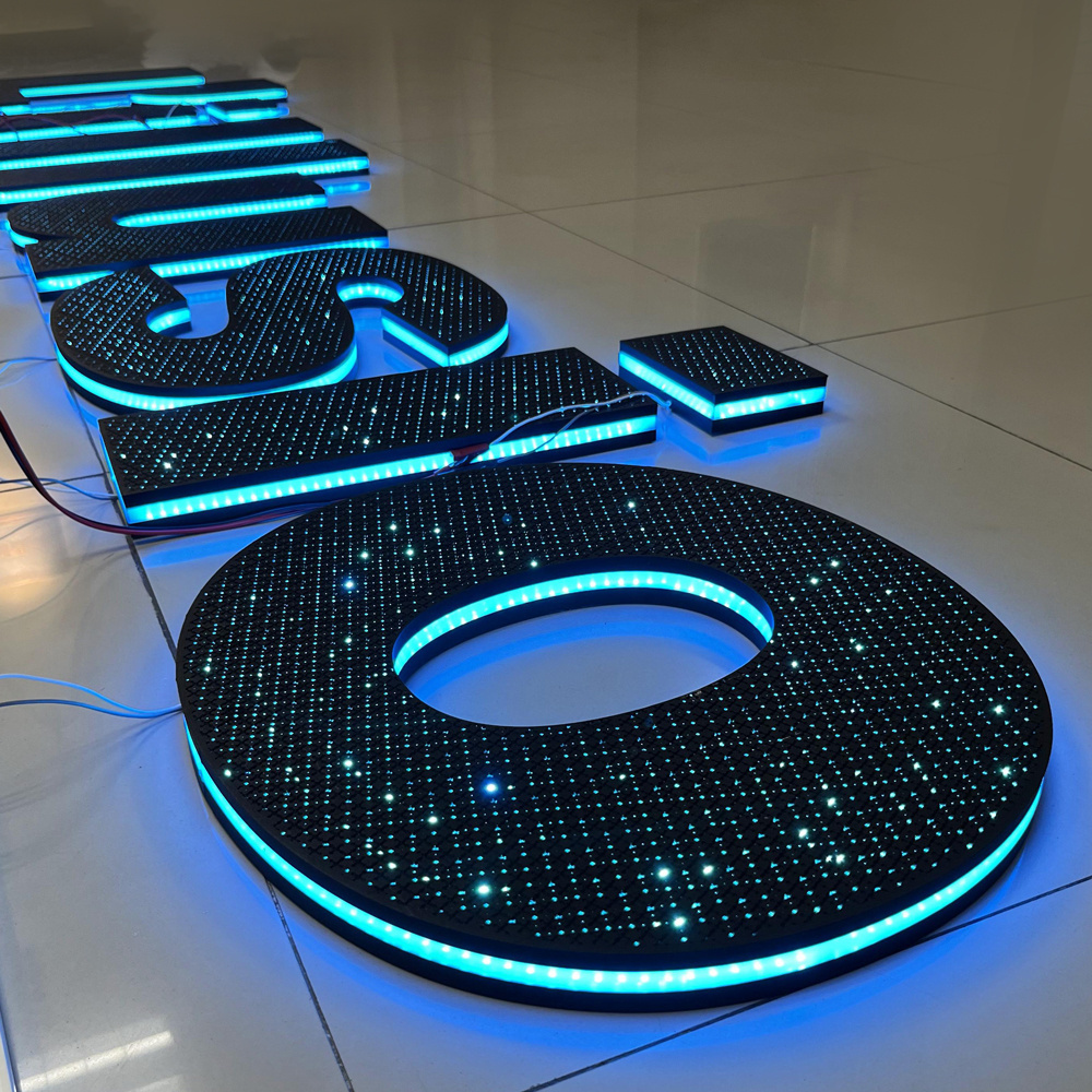 Custom Outdoor 3D Led  Letter Sign Enseigne Lumineuse Luminous Letter Signage Business Logo