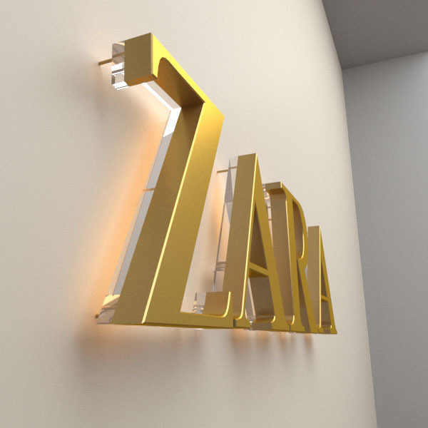 Hot-selling 3D letter shop signs luminous building customized business signs and logo outdoor storefront LED letters