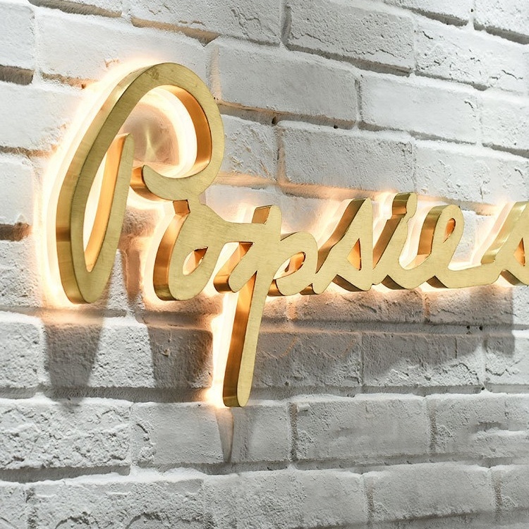 Luminous Letter Store Outdoor Backlit Acrylic Sign 3d Led Illuminated Light Channel Letter Custom Electronic Sign For Business