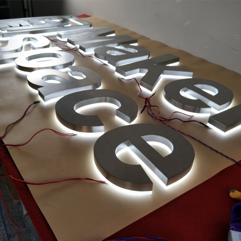 3D shop signs business signs outdoor storefront led letters LED advertising letter backlit signs Custom 3d letters