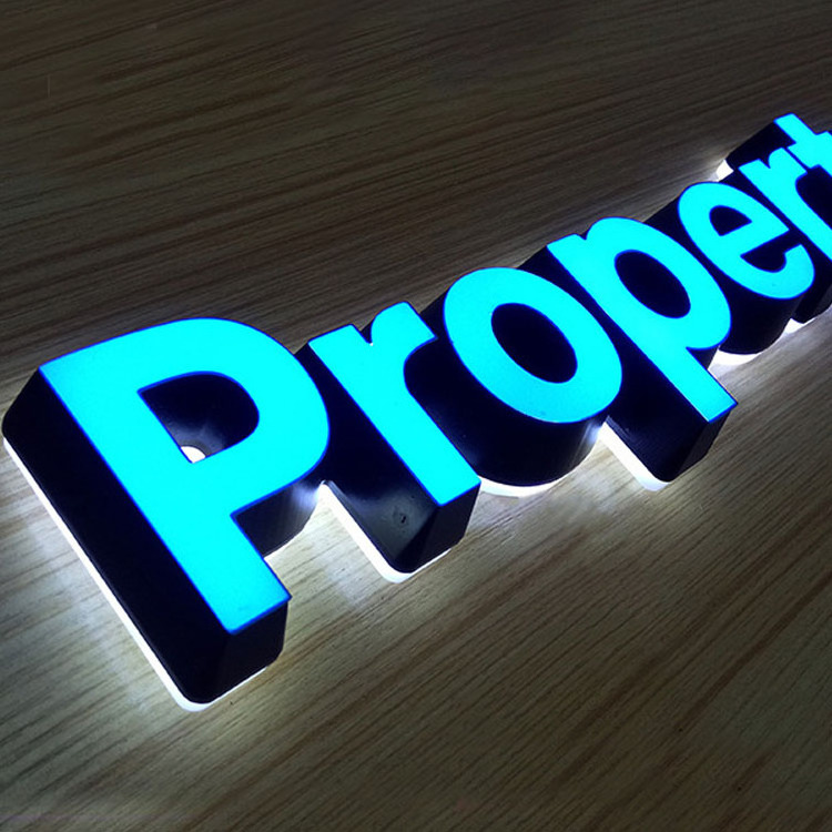 Custom Outdoor 3D Led  Letter Sign Enseigne Lumineuse Luminous Letter Signage Business Logo