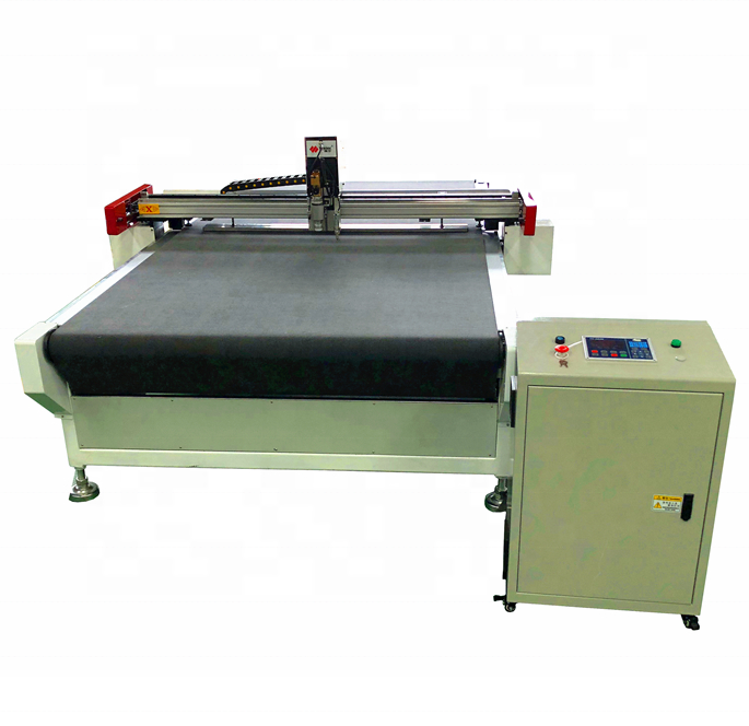 Carton corrugated sheet cnc oscillating V knife box cutting machine box package maker cutting machine