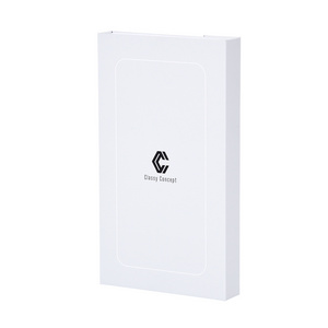 Cardboard hardcover packaging box white magnetic mobile accessories cell phone case paper box