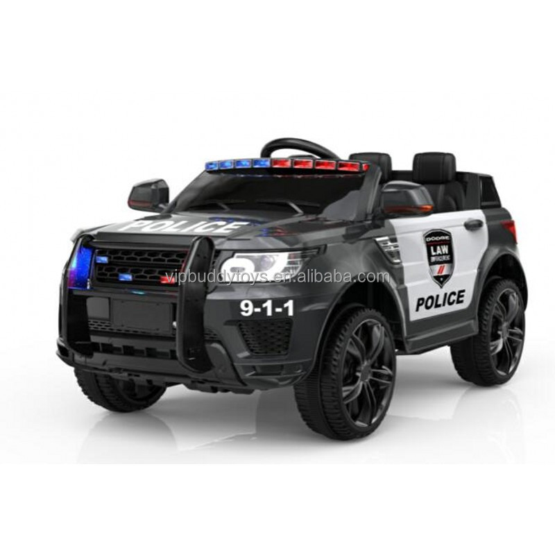 Baby Ride On Two Seats 12v Battery Power Wheel Kids Police Car Electric Ride On Car For Kids To Drive