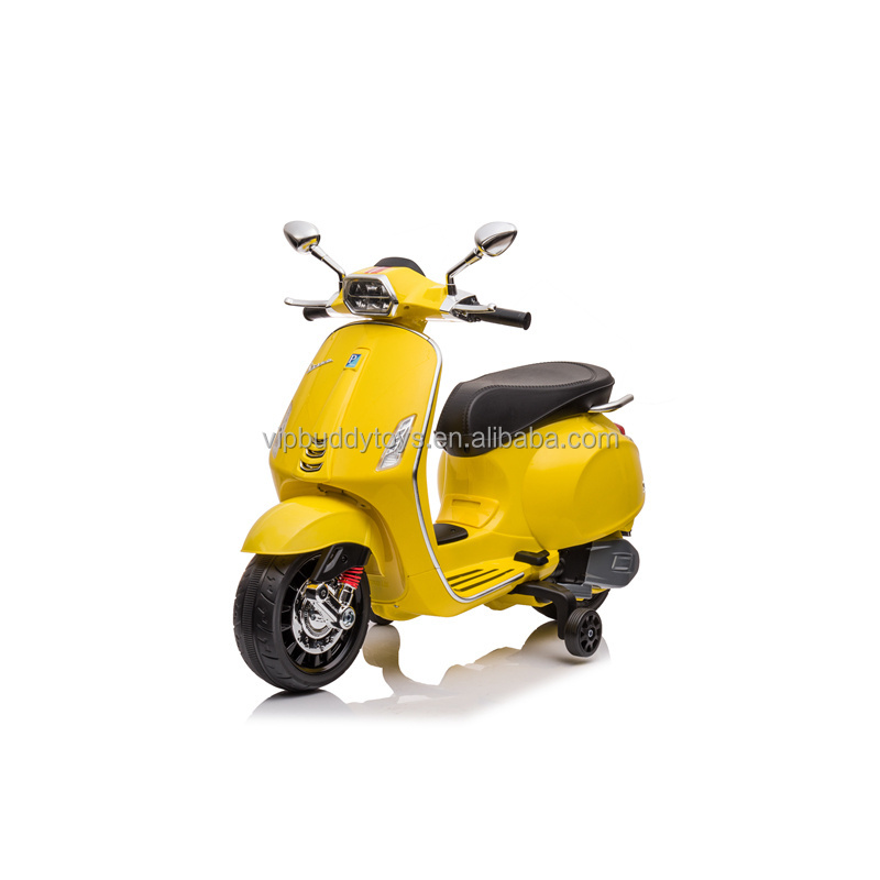 VIP Buddy Children Motorcycle New Products Cute Baby Electric Toy Vespa  Scooter Car for Kids with Music Light