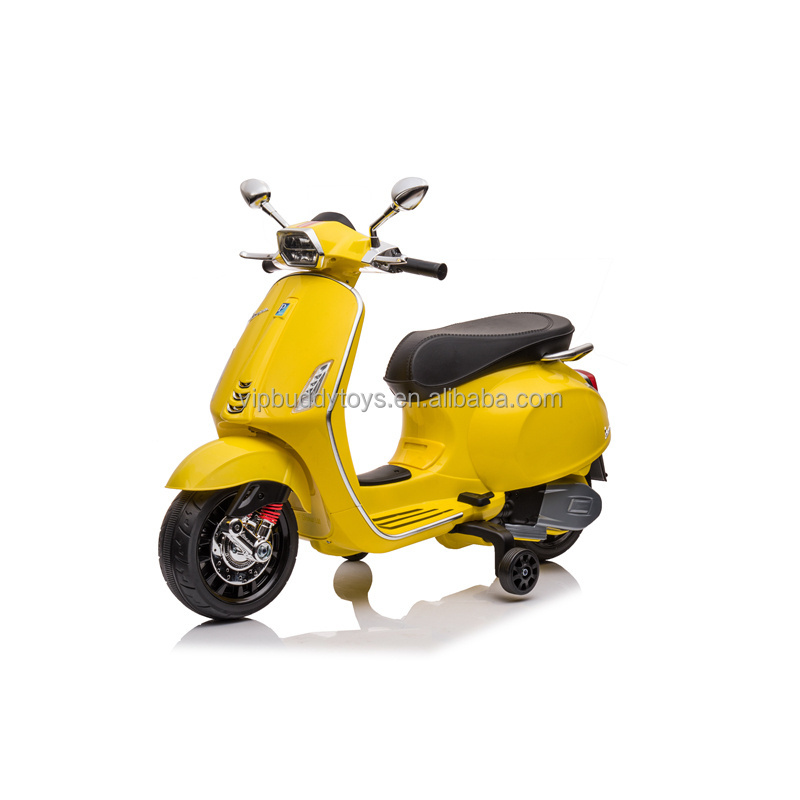 VIP Buddy Children Motorcycle New Products Cute Baby Electric Toy Vespa  Scooter Car for Kids with Music Light