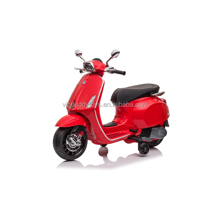 VIP Buddy Children Motorcycle New Products Cute Baby Electric Toy Vespa  Scooter Car for Kids with Music Light