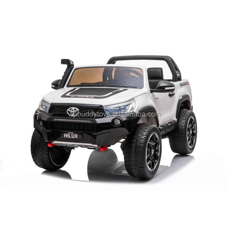 New Model Children 12V14AH Remote Control Car Kids Ride On Car Licensed Toyota Hilux for Kids 4x4 Electric Car Kids