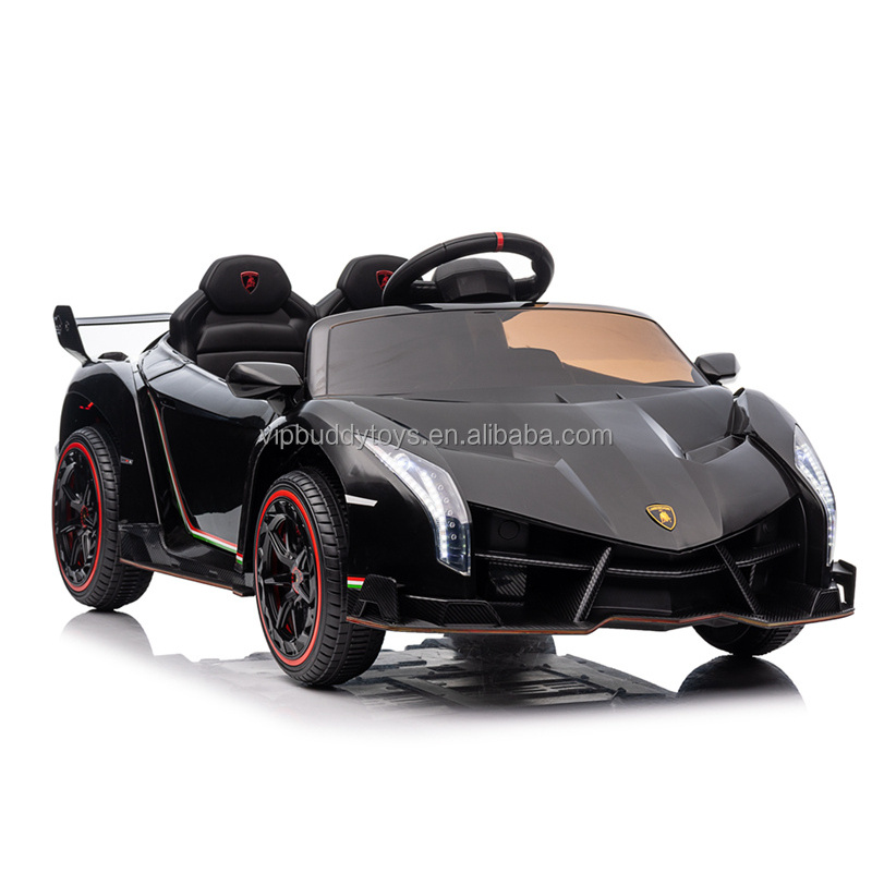 VIP BUDDY Factory Wholesale Licensed Ride on Toy 12V Battery Powered Four Wheels Electric Ride-on Cars Lamborghini for Kids