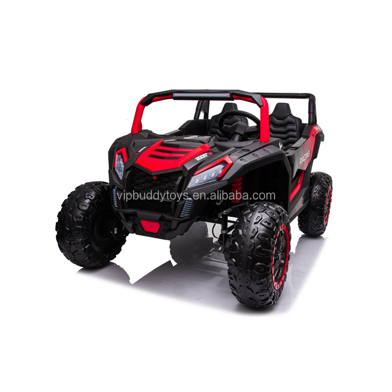 VIP Buddy 24V Ride Car Kids 4x4 Electric 2 Seat Buggy Rubber Wheels Wholesale Power UTV Clash 10 Years Adults 24 Volt Plastic