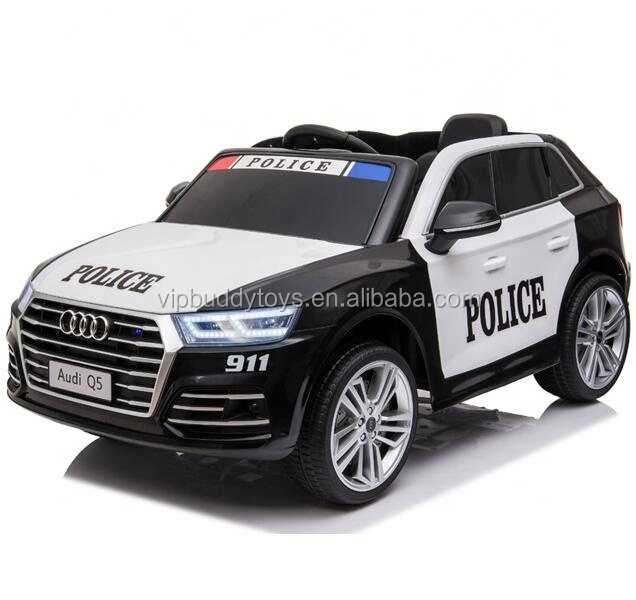 Ride on Car Licensed Play Car Racing Games, With Double Door Open, MP3 Port And Radio Police SUV