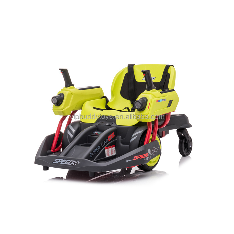 2022 New Hottest Kids Electric Ride on Robot Mecha Chariot Combat Vehicle Children Drift Car Kart Plastic Material Ride Car Kids