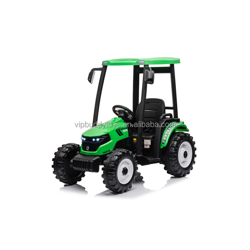 New 12v Kids Cars - Dual Motor Electric Power Ride On Car Remote Control Farmer Tractor Toys for Kids